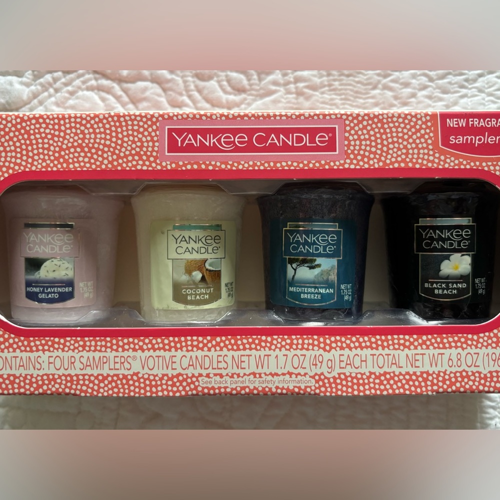 Yankee Candle 2016 Sample Votive Set of 4.